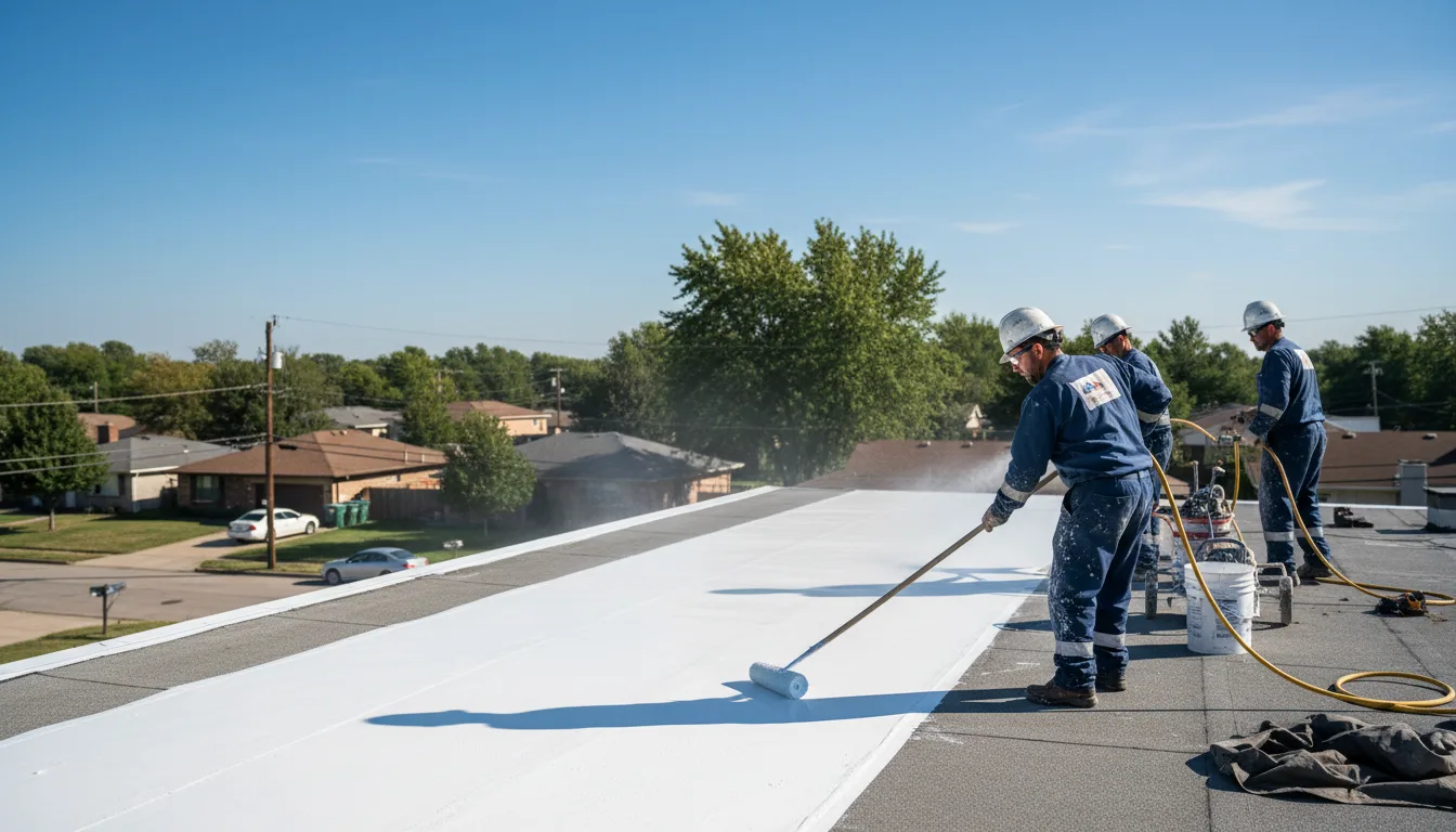 Commercial roof coating in Midland, OH near me